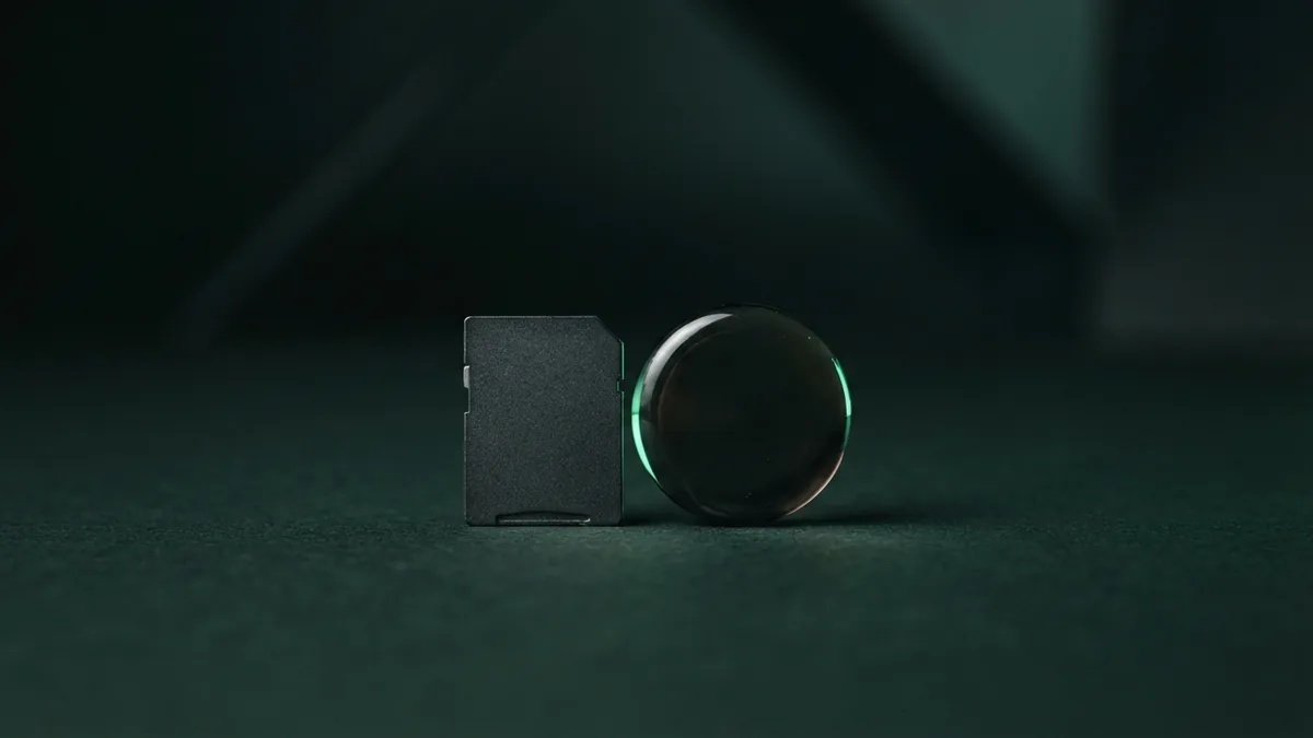 Payment security chip and token Graphite chip and smoked-glass token representing secure digital payment features