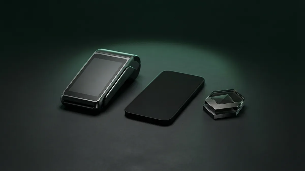 Contactless terminal and smartphone representing future payment technology