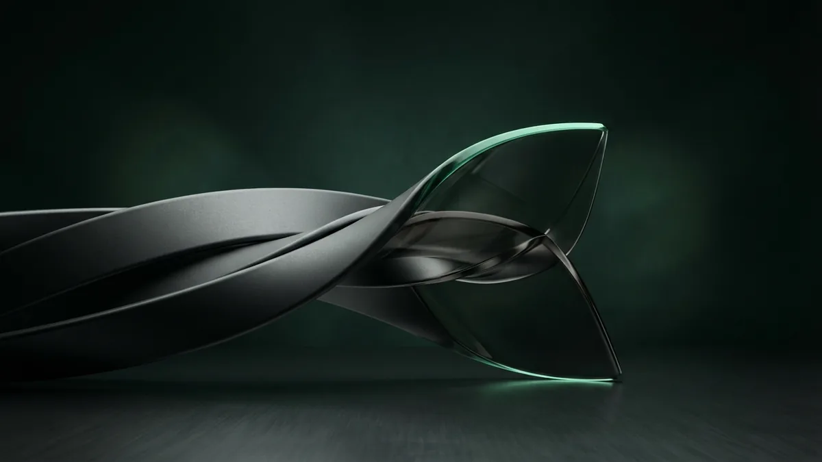 A smoother payment flow Graphite payment flow merging into a smooth smoked-glass form
