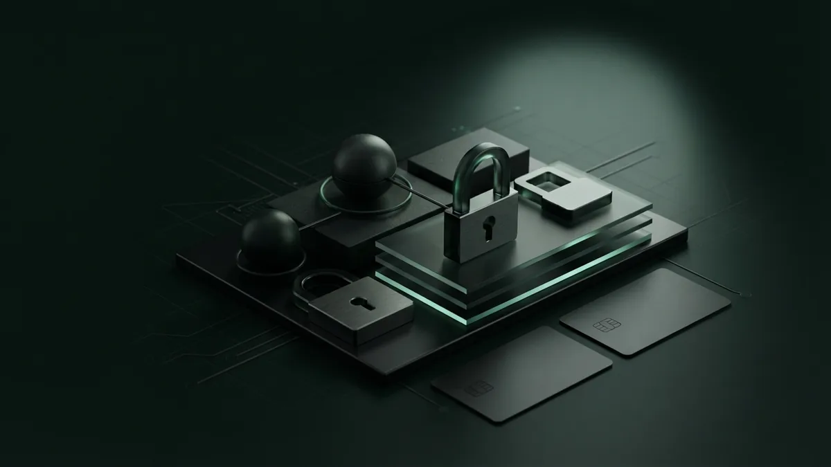 Cybersecurity workspace reviewing access tokens and bank connection safeguards